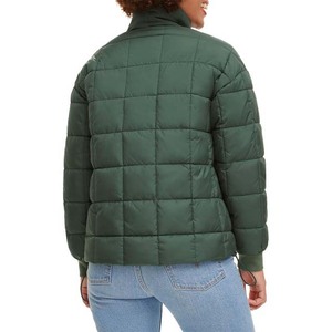 Custom Factory Price Women's Winter Quilted Knitted <b>Canvas</b> Puffer Jacket Zipper Closure Polyester Filling New Arrival Outdoor - Product Image 6