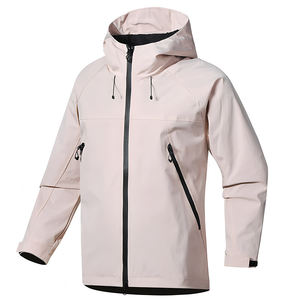 Chaqueta cortavientos de concha suave con cremallera ligera Unisex, lona transpirable impermeable para actividades al aire libre de invierno, para hombres - Product Image 1