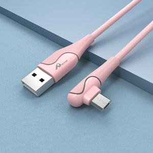 3A Carga rápida USB a Micro Cable 1M Cobre puro y aleación de aluminio ROSA para Android 2M Longitud del cable - Product Image 5