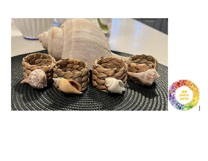 Servilleteros de erizo de mar Rosa Suave hechos a mano accesorios de mesa inspirados en el océano - Product Image 5