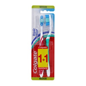Brosse à dents en nylon naturel triple action, manche en plastique, élimine efficacement la plaque dentaire, rafraîchit l'haleine, blanchit les dents, usage domestique - Product Image 4