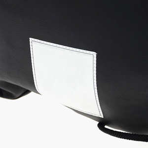 Sac à dos en polyester de qualité supérieure avec cordon de serrage, couleur noire, sac de sport de voyage en tissu avec logo personnalisé imprimé - Product Image 3