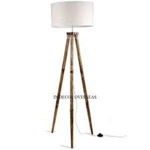 Approvisionnement direct d'usine Matériau de qualité supérieure Fabriqué Trépied Support en bois avec couleur noire Top Lampes luxueuses décoratives pour la maison - Product Image 2