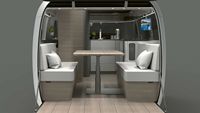 Remorque de camping-car hybride entièrement tout-terrain EcoCampor de 15 pieds nouveau matériau avec suspension indépendante pour lit superposé pour le voyage