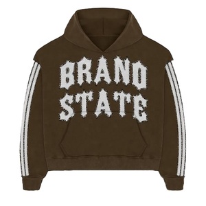 Último diseño Hombres Desgastado Bordado Chándal de alta calidad transpirable cómodo Top tendencia Desgastado Bordado Chándal - Product Image 3