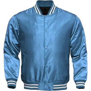 Vêtements personnalisés imperméable décontracté veste unie classique décontracté résistant à l'eau Varsity manteau Satin vestes hommes et femmes - Product Image 3
