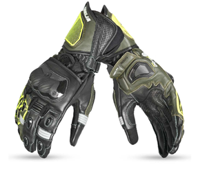 Gants de course en cuir pour hommes, nouveau style, gants de moto à doigts entiers, gants longs d'été pour hommes - Product Image 2