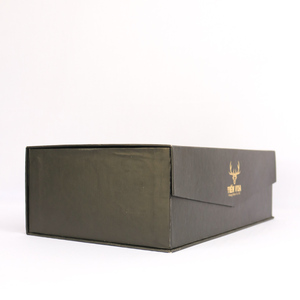 Vente en gros de boîte cadeau en papier carton de luxe pour vin avec logo personnalisé, plastification mate, insert magnétique pour emballage sécurisé de bouteilles - Product Image 3