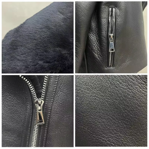 Nuevo Abrigo de Piel de Oveja Personalizado de Moda de Invierno para Mujer, Chaqueta Corta de Cuero con Pelaje - Product Image 6