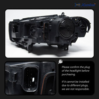 Conjunto de Faros LED Completos con Luces Diurnas LED y Señal de Giro, Lámpara Modificada Compatible con BMW X5 F15 2014-2018, Piezas de Mejora para SUV