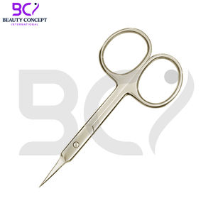 Venta al por mayor de acero inoxidable hoja curva tijeras de pedicura punta afilada manicura de uñas y cutícula removedor de piel muerta - Product Image 4