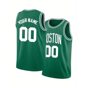 Camiseta de Baloncesto Bordada Personalizada con Nombre y Número para Hombre, Cuello Redondo, Camiseta sin Mangas Personalizada, Camiseta sin Mangas DIY para Hombre - Product Image 2