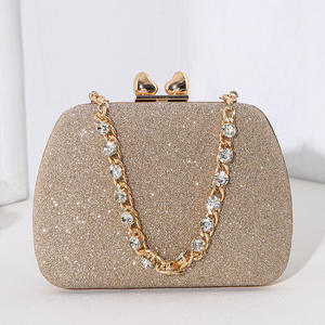 Fabricante nuevo diseño PU Rhinestone Crossbody bolso con cierre de cremallera corazón Metal cerrojo señora bolso de mujer - Product Image 2