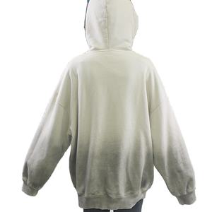 Fábrica de algodón 100% al por mayor jerséis de hombre de Color degradado 400 500 Gsm Sudadera con capucha desgastada sudaderas con capucha impresas - Product Image 2