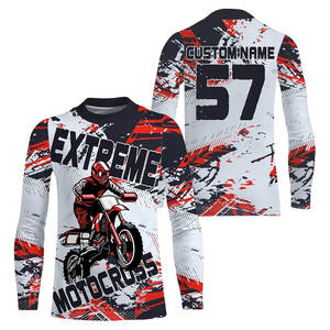 Camiseta Ligera de Manga Larga para Motocross, Bicicleta de Montaña, Personalizada, de Secado Rápido, Jersey de Ciclismo MX - Product Image 5