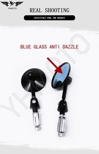 กระจกมองหลัง Yhmoto สำหรับรถเวสป้าทุกรุ่น Gtv Gts Lt Lx Lxv Sprint Primavera 50 125 250 300 Gts Racing กระจกมองหลังแบบ Ruckspiegel ทำจากอะลูมิเนียม CNC - Product Image 2