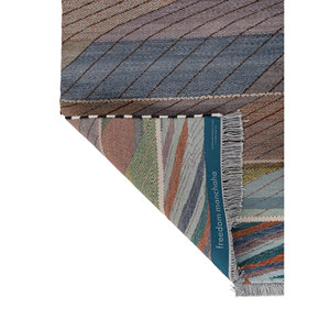 Alfombra de Lana y Seda de Bambú Anudada a Mano Freedom Manchaha Rosa Púrpura, Diseño Geométrico para Sala de Estar, Técnica de Tejido para Pasillo - Les-8377 - Product Image 5