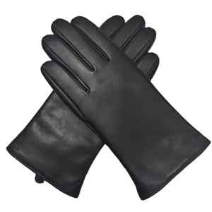 Guantes de conducción de cuero de cabra y piel de vaca personalizados de alta calidad para mujeres totalmente forrados uso al aire libre estilo liso al por mayor - Product Image 3