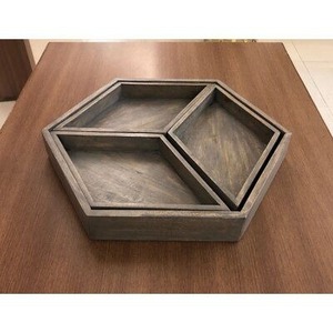 Bandeja de Regalo Empresarial Redonda de Madera de Lujo, Estilo Americano, Ecológica, con Acabado Pulido - Product Image 6