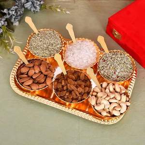 ชุดถาดเสิร์ฟชามเคลือบทองคำสุดหรู พร้อมช้อน กล่องกำมะหยี่สีแดง ของชำร่วยงานแต่งงานสุดอลังการ ชุดอาหารค่ำสำหรับจัดเลี้ยงสุดหรู - Product Image 6