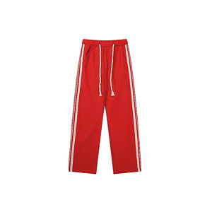 Custom <b>Men</b> Loose Stacked <b>Pants</b> Solid Color Joggers Straight <b>Sweat</b> <b>Pants</b> Bootcut Flared Sweatpants With Logo Flare <b>Pants</b> - Product Image 3