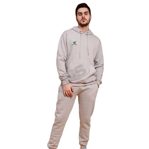 2025 logotipo personalizado para Hombre Ropa Deportiva chándales ropa deportiva cómoda Slim Fit Jogger traje con capucha y pantalones conjunto de dos piezas - Product Image 1