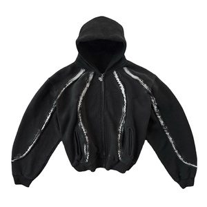 Sudadera con Capucha Personalizada con Serigrafía, Oversize, de Algodón Grueso, Estilo Vintage Lavado al Ácido, Streetwear OEM para Hombre y Mujer - Product Image 1