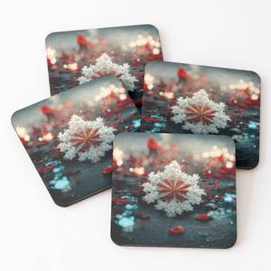 Posavasos de madera con estampado esmaltado, aislamiento antideslizante, impermeable, posavasos de madera para protección de mesa, posavasos de madera personalizados - Product Image 1