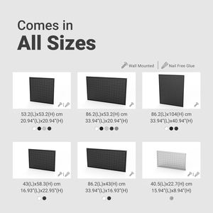 Top Sale Heavy Duty Metal Gaming Pegboard Room Wall Organizer Rack 20.94" X 20.94" - Product Image 3