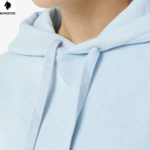 เสื้อฮู้ดแบบสวมหัวของผู้ชายผ้าเทอร์รี่ผ้าฝ้ายโพลีเอสเตอร์น้ำหนักเบาแบบลำลองผ้า100% น้ำหนักเบาลายพื้นออกแบบได้ตามต้องการสำหรับฤดูหนาว - Product Image 2