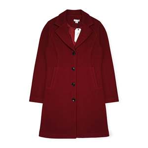 Cappotto Midi Vintage in finta lana da donna con stampa traspirante Parka doppio monopetto lungo XS XL per la primavera estate autunno inverno - Product Image 3