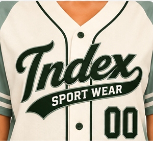 Index Sport Wear Camiseta de béisbol para mujer, manga corta, con botones, estampado frontal en bloques de color - Product Image 6