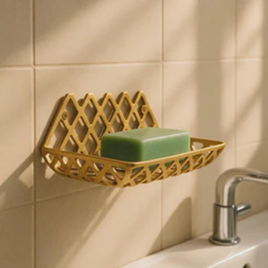 Jabonera tradicional de latón antiguo montada en la Pared | Jabonera de baño de estilo cesta clásica para decoración Vintage - Product Image 2