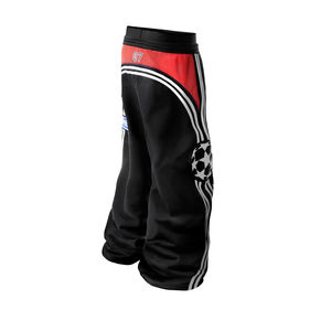 Joggers personnalisés à jambes larges Hop Lettre Rayé Conception Double Taille Détail Rue Casual Y2K Harajuku Gothique Hommes Style de Haute Qualité - Product Image 2