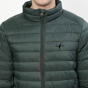 2023 hommes doudoune couleur unie toile col montant coupe-vent Streetwear pour l'hiver nouvelle mode - Product Image 4