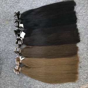 แฮร์วีฟธรรมชาติแบบตรงขนาดใหญ่ผมมนุษย์แบบเทปสำหรับต่อผมบริสุทธิ์จากเวียดนามขายส่ง100% - Product Image 3