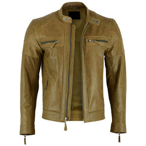 ใหม่เสื้อหนังผู้ชายฤดูหนาวเสื้อผ้าเสื้อหนังแท้สุภาพบุรุษเสื้อแฟชั่นที่อบอุ่น - Product Image 3