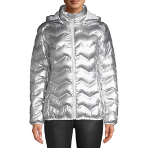 Premium Quality Women's Puffer Jacket Polyester Winter Jackets With Light Weight Canvas Customizable Fabric Accept OEM/ODM - Product Image 1