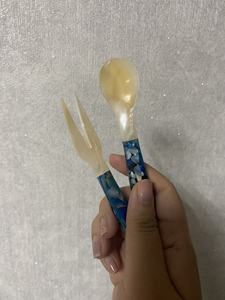 Usine nacre cuillères/vadrouille fourchette cuillère ensembles pour coquillage Souvenir ensemble et maison ustensiles de cuisine fête de mariage vaisselle cadeau - Product Image 2