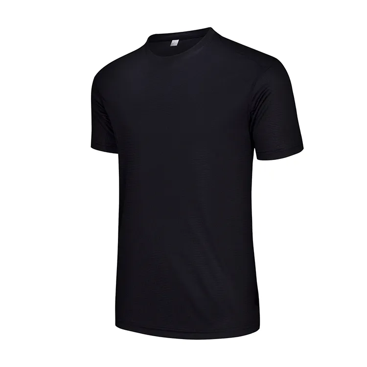 Ademende Blanco Heren T-Shirts 100% Polyester Sport T-Shirt Unisex Gym Snel Droog Effen T-Shirt Groothandel Met Maatwerk