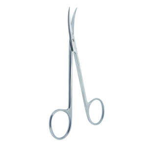 กรรไกรผ่าตัดที่มีคุณภาพระดับพรีเมียม4.5 \ "เยอรมันเหล็กโค้งใบมีดคมเหล็กสแตนเลสกรรไกรตัดพิเศษแบบแมนนวล - Product Image 1