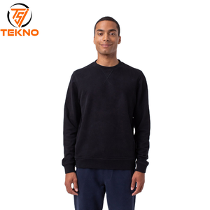 Vente en gros 100% coton sweats col rond épais polaire hiver personnalisé imprimé solide Designer motif brodé Logo pour hommes OEM - Product Image 1