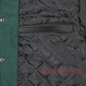 Nouvelle arrivée Veste de baseball pour homme Veste à col montant avec poche Design à prix de gros - Product Image 5