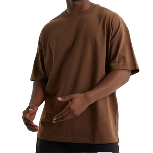 Camiseta Oversize de Verano con Estampado, Holgada, de Manga Corta y Hombros Caídos para Hombre - Product Image 1