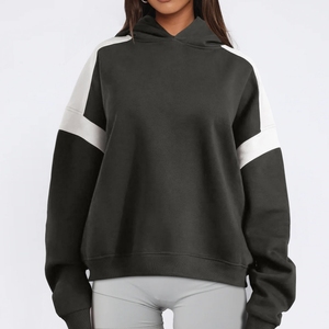 Nuevo diseño, venta al por mayor, 2025 suave 450GSM, ropa de calle, sudaderas con capucha y sudaderas de mujer de gran tamaño, sudadera de invierno de peso pesado para damas - Product Image 5