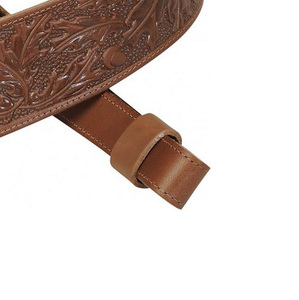 Élingue de chasse en cuir de vache tanné végétal avec motif de cerf, support en cuir de vache en daim, réglable, durable et élégant pour les chasseurs - Product Image 5
