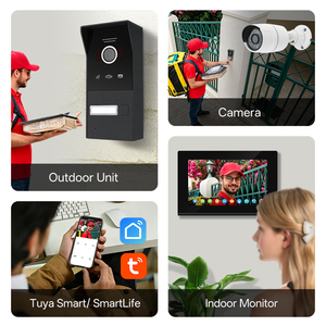 Sistema de Videoportero Inteligente Tuya de 2 Cables, Teléfono de Puerta WiFi con Ángulo Amplio de 170°, Desbloqueo por Contraseña RFID, Cámara HD de 2MP, Videollamada Bidireccional - Product Image 3
