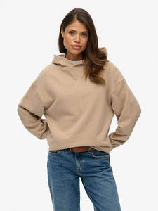 Séchage rapide goutte épaule dernière taupe femmes essentiel sweat à capuche surdimensionné Anti-rides et respirant sweats à capuche vierges pour les femmes - Product Image 5