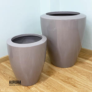 Jardinière en fibre de verre personnalisée, design écologique, finition peinte, trou de drainage, pour la décoration de jardin et de maison – Meilleures ventes - Product Image 2