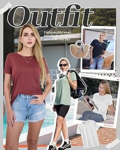 T-shirt en coton doux pour femmes 180G Premium Style tendance de rue Tee-shirt à coupe décontractée Respirant Haut d'été Logo personnalisé au choix - Product Image 4